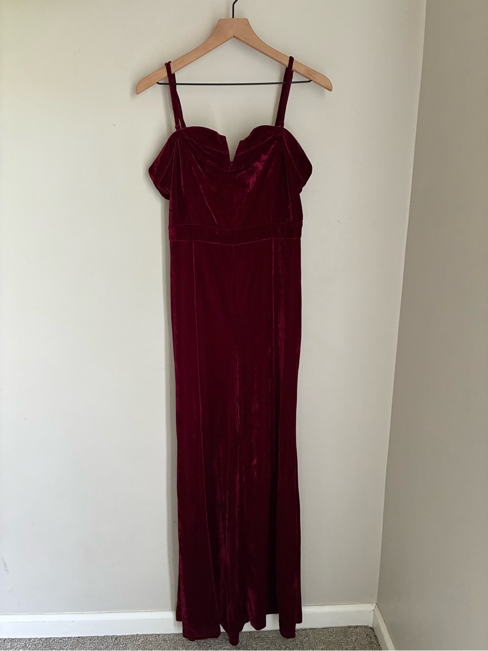 Vampcore Flying Tomato Burgundy Velvet‎ Jumpsuit Size Large Blow A Kiss